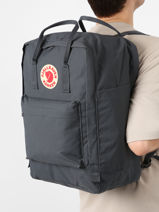 Rugzak 1 Compartiment Met 17" Laptopvak Fjallraven Grijs kanken 23525-vue-porte