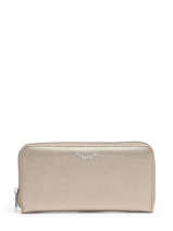 Portefeuille Classic Miniprix Beige grained H1689