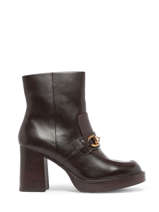 Enkellaarsjes Met Hak Uit Leder Tamaris Rood women 41