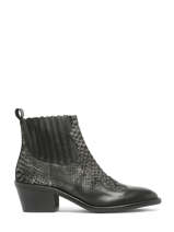 Santiago Laarzen Met Hak Uit Leder Myma Zwart women 6746
