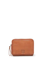 Portemonnee Leder Biba Bruin heritage BT12