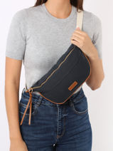 Heuptasje Le Cabas Katoen Vanessa bruno Zwart cabas 1V40902-vue-porte