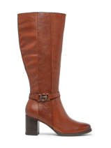 Laarzen Met Hak Uit Leder Tamaris Bruin women 41