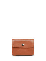 Portemonnee Leder Milano Bruin caviar CA23092
