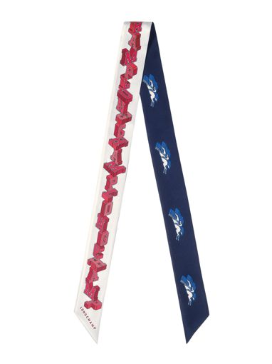 Longchamp Soie unie Foulard Bruin