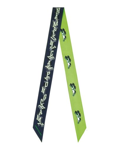Longchamp Soie unie Foulard Bruin