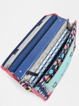 Boekentas 2 Compartimenten Cameleon Blauw retro PBRECA35-vue-porte
