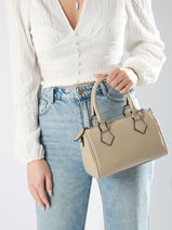 Handtas Caviar Leder Milano Beige caviar CA23115-vue-porte