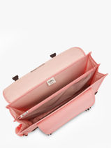 Boekentas 2 Compartimenten Kipling Roze back to school / pbg PBG12074-vue-porte
