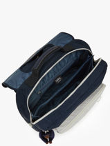 Boekentas 2 Compartimenten Kipling Blauw back to school / pbg PBG21092-vue-porte