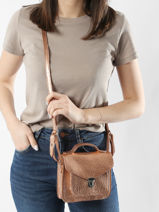 Cross Body Tas  Mademoiselle George Xs Leder Paul marius Roze vintage GEORGEXS-vue-porte
