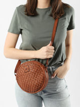 Cross Body Tas Heritage Leder Biba Bruin heritage KA18-vue-porte