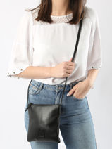 Cross Body Tas S Balade Leder Etrier Zwart balade EBAL066S-vue-porte
