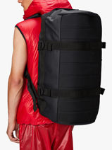Texel Duffel Bag - Reistas Rains Zwart travel 13490-vue-porte
