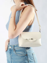 Cross Body Tas City Flore Leder Lancaster Beige pur and element city 48-vue-porte