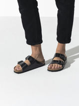 Slippers Arizona Birkenstock Zwart women 1005292-vue-porte