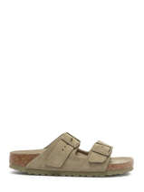Slippers Arizona Uit Leder Birkenstock Groen unisex 1019088