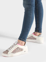 Sneakers Hova Uit Leder Semerdjian Roze women HOV11581-vue-porte