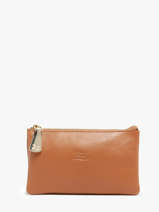 Portefeuille Caviar Leder Crinkles Oranje caviar 14196
