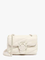 Cross Body Tas Love Bag Puff Leder Pinko Wit love bag puff A1JO