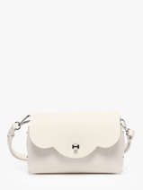 Cross Body Tas City Flore Leder Lancaster Beige pur and element city 48