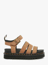 Sandalen Blaire Uit Leder Dr martens Bruin women 31735439