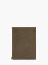 Portefeuille Met Portemonnee Oil Leder Etrier Groen oil EOIL142