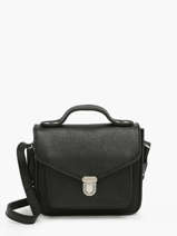 Cross Body Tas  Mademoiselle George Xs Leder Paul marius Zwart vintage GEORGEXS