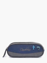 Pennenzak 2 Compartimenten Cameleon Violet vintage pin's TROU
