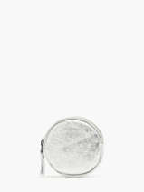 Ronde Portemonnee Nine Leder Milano Zilver nine NI21127N
