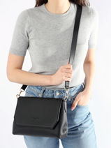 Cross Body Tas Tycia Leder Nathan baume Zwart victoria 89-vue-porte