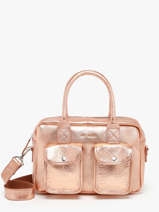 Cross Body Tas Vintage Leder Paul marius Roze vintage LEDANDYS