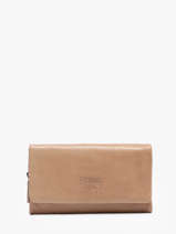 Portemonnee Smart Leder Basilic pepper Beige smart BSMA97