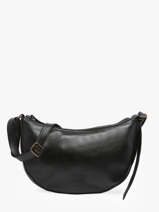 Cross Body Tas Cow Leder Basilic pepper Zwart cow BCOW71