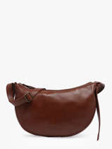 Cross Body Tas Cow Leder Basilic pepper Bruin cow BCOW71