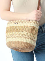 Cross Body Tas Buglas Papier Les tropeziennes Beige buglas TZ01