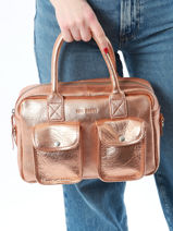 Cross Body Tas Vintage Leder Paul marius Roze vintage LEDANDYS-vue-porte