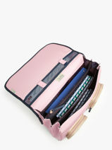 Boekentas 3 Compartimenten Cameleon Roze vintage family boulanger CA41-vue-porte