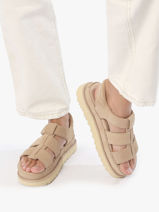 Sandalen Goldenstar Uit Leder Ugg Bruin women 1137890-vue-porte