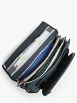 Boekentas Kind 3 Compartimenten Cameleon Blauw actual CA41-vue-porte