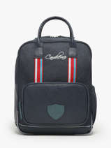Rugzak 2 Compartimenten Cameleon Blauw vintage urban SD37