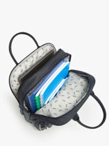 Rugzak 2 Compartimenten Cameleon Blauw vintage urban SD37-vue-porte