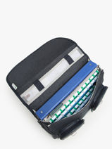 Boekentas Voor Kinderen 2 Compartimenten Cameleon Blauw vintage urban CA35-vue-porte