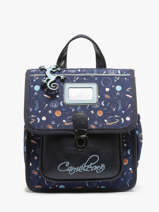Rugzak Kleuter 1 Compartiment Cameleon Blauw retro SD30
