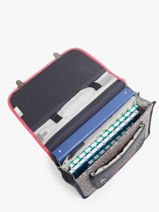 Boekentas Rtro 2 Compartimenten Cameleon Veelkleurig retro CA35-vue-porte