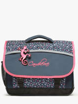 Boekentas Kind 2 Compartimenten Cameleon Roze actual CA38