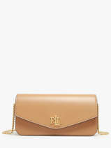 Schoudertas Sawyer Leder Lauren ralph lauren Beige sawyer 31934746