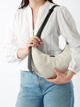 Schoudertas M Sosoomao Katoen En Leder Etrier Zwart sosoomao coton ECSC057M-vue-porte