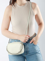 Cross Body Tas Monochain Gerecycleerd Polyester Calvin klein jeans Beige monochain K611949-vue-porte