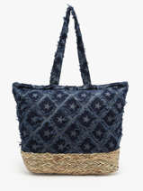 Schoudertas Saint Barth Katoen Miniprix Blauw saint barth B475